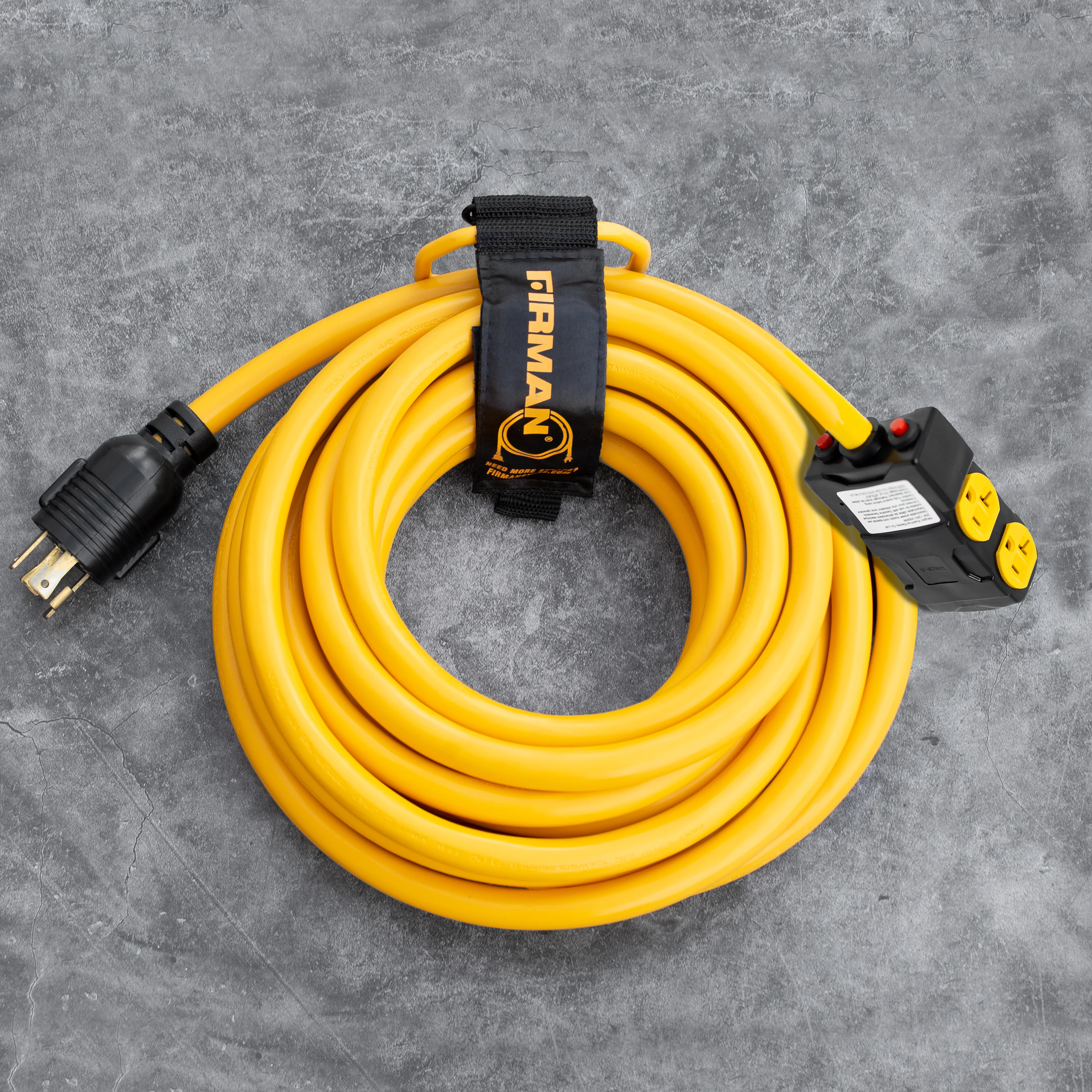 Heavy Duty L14-30P to (4) 5-20R 25' Cord - Image 2