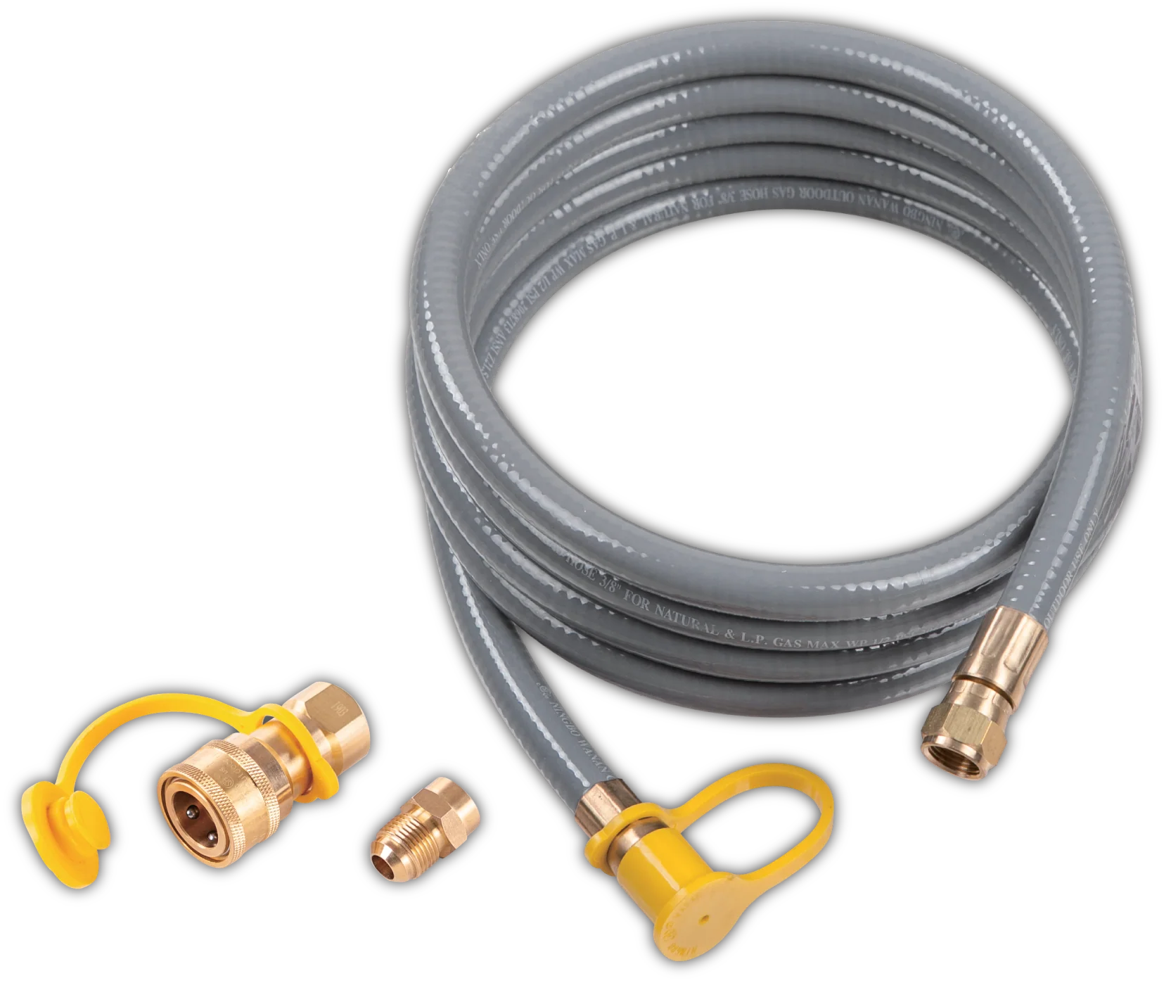 25' Natural Gas Large Hose 3/4" with Storage Strap - Image 3