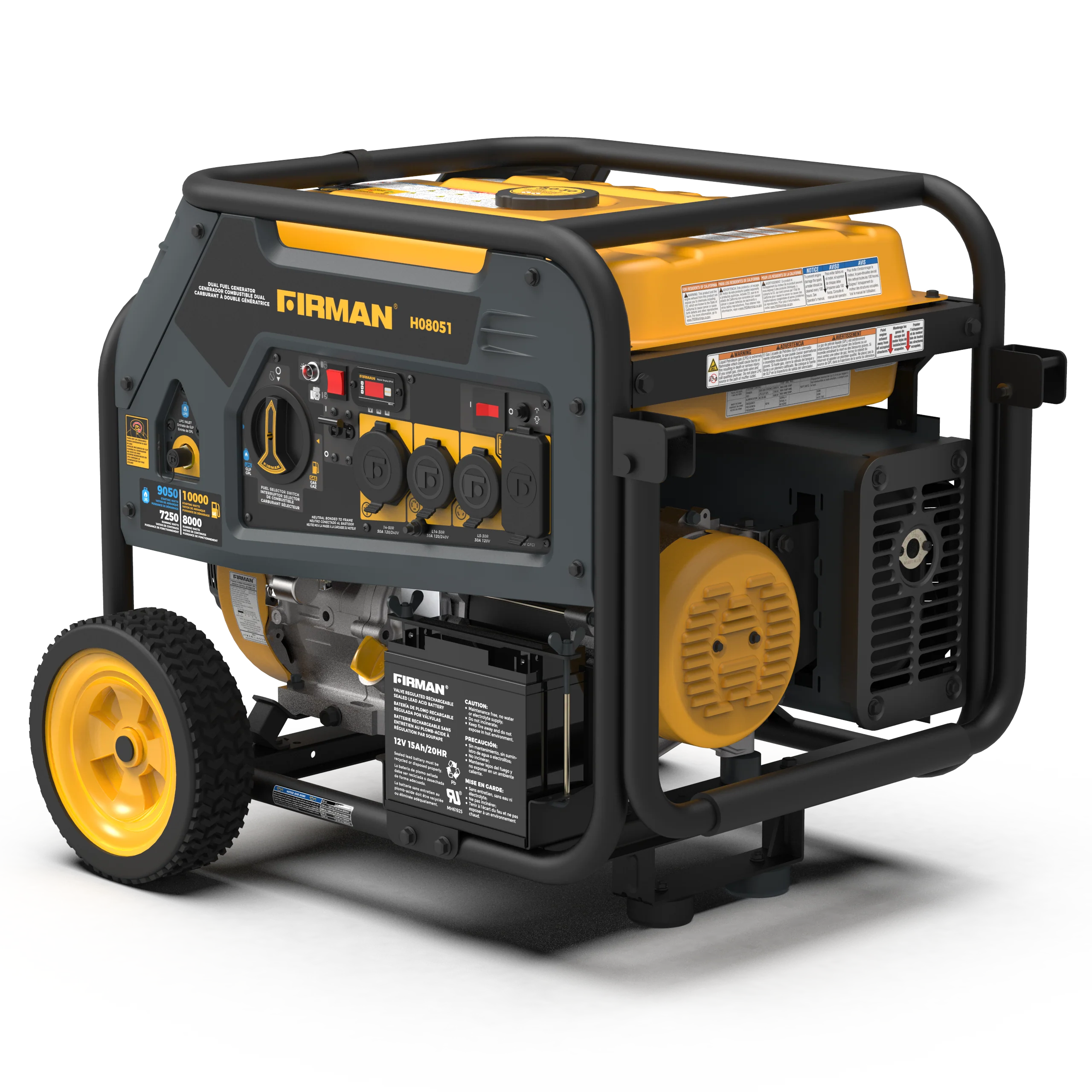 Dual Fuel Portable Generator 8000W Electric Start 120/240V - Image 12