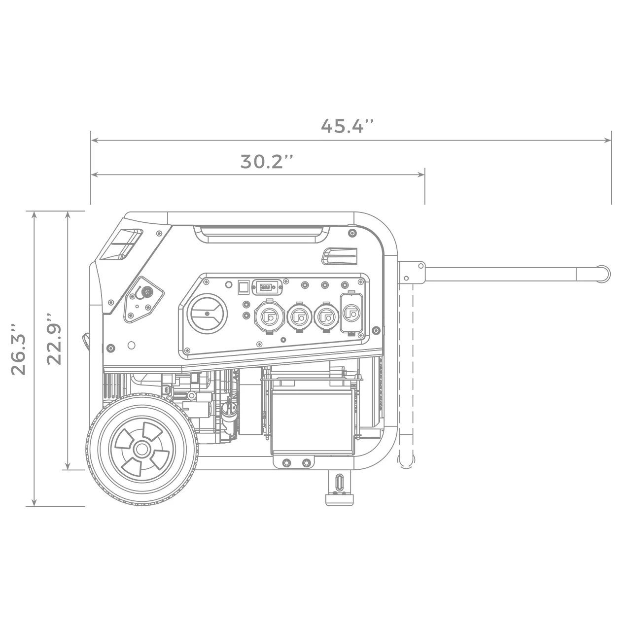 Dual Fuel Portable Generator 8000W Electric Start 120/240V - Image 14