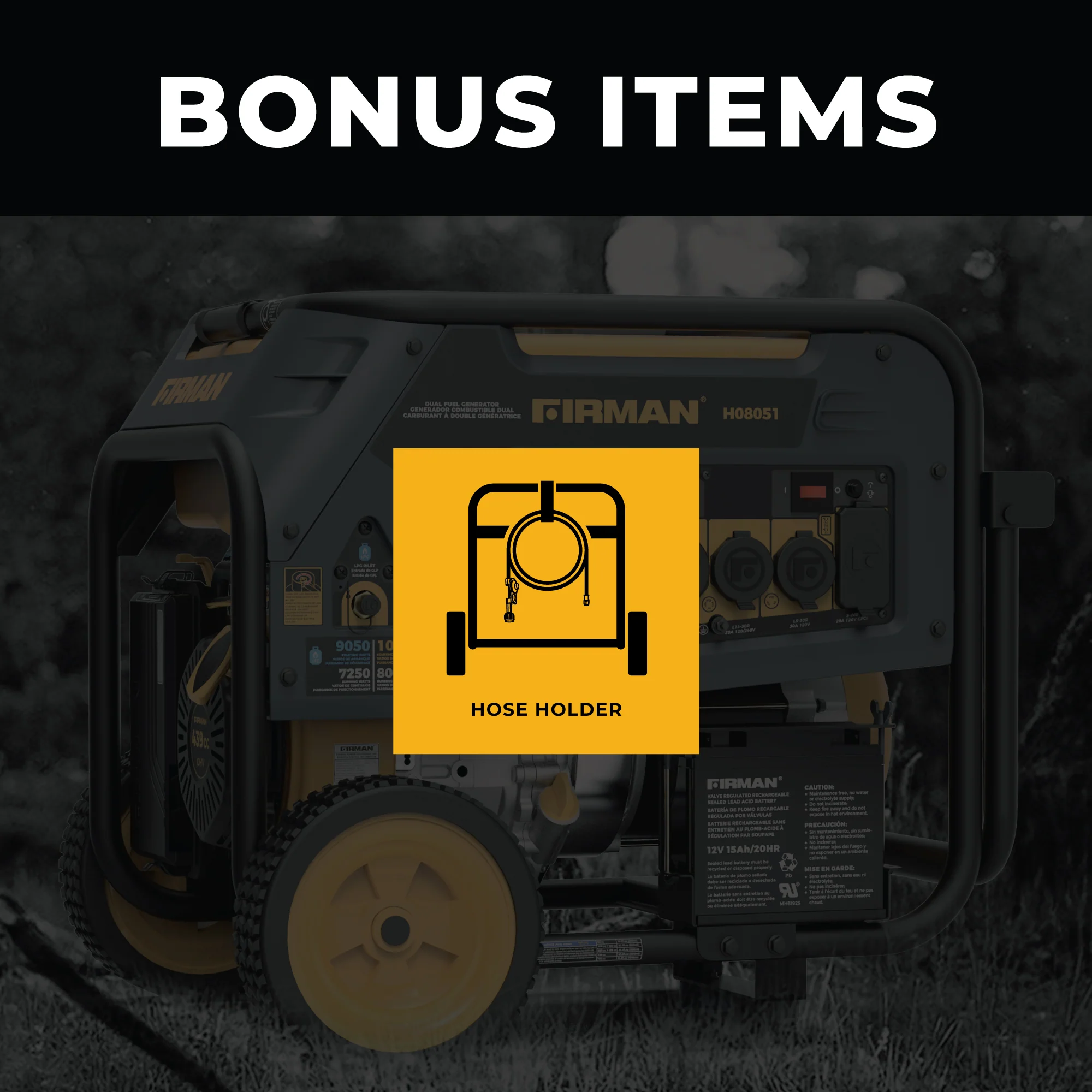 Dual Fuel Portable Generator 8000W Electric Start 120/240V - Image 7