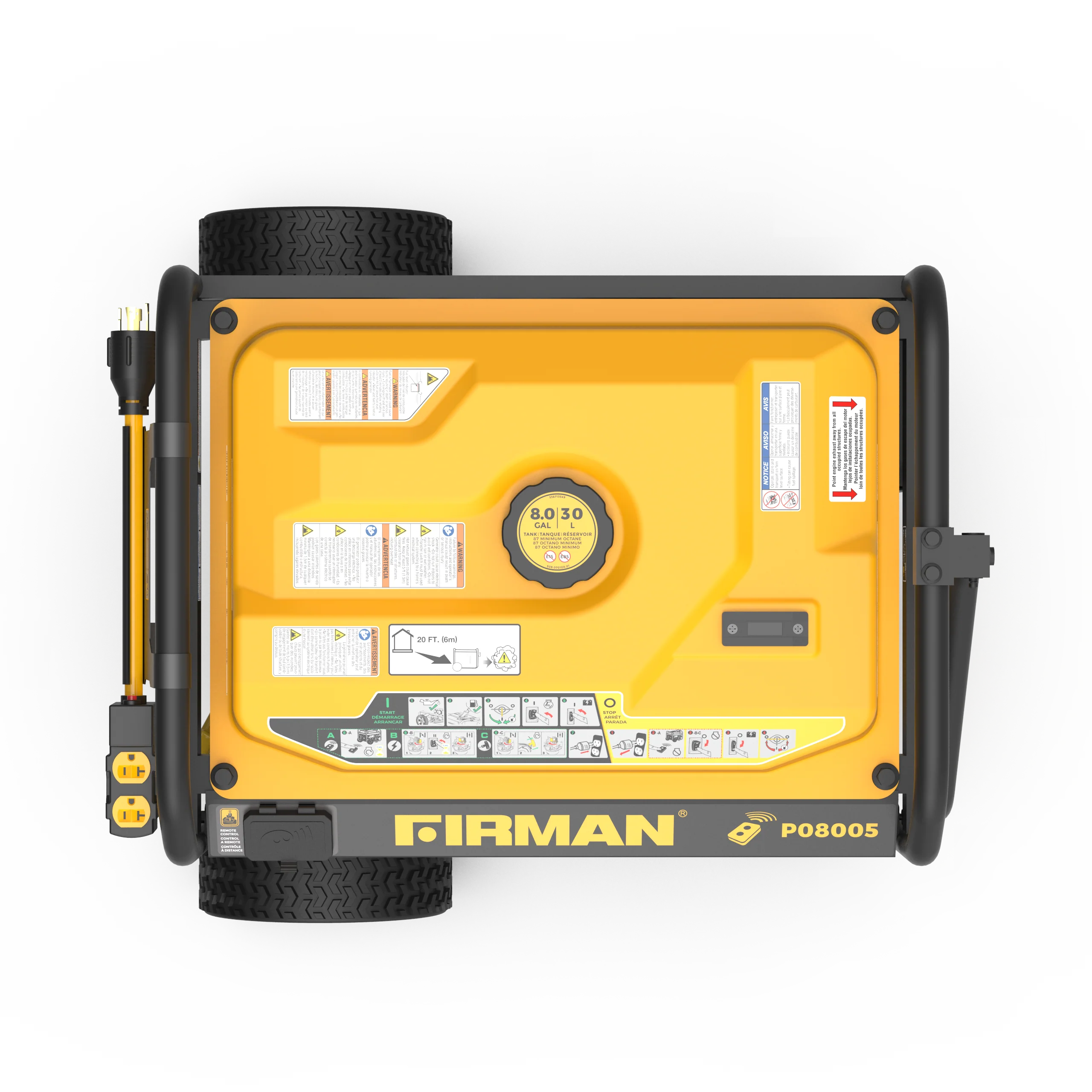 Gas Portable Generator 10000W Remote Start 120/240V - Image 11