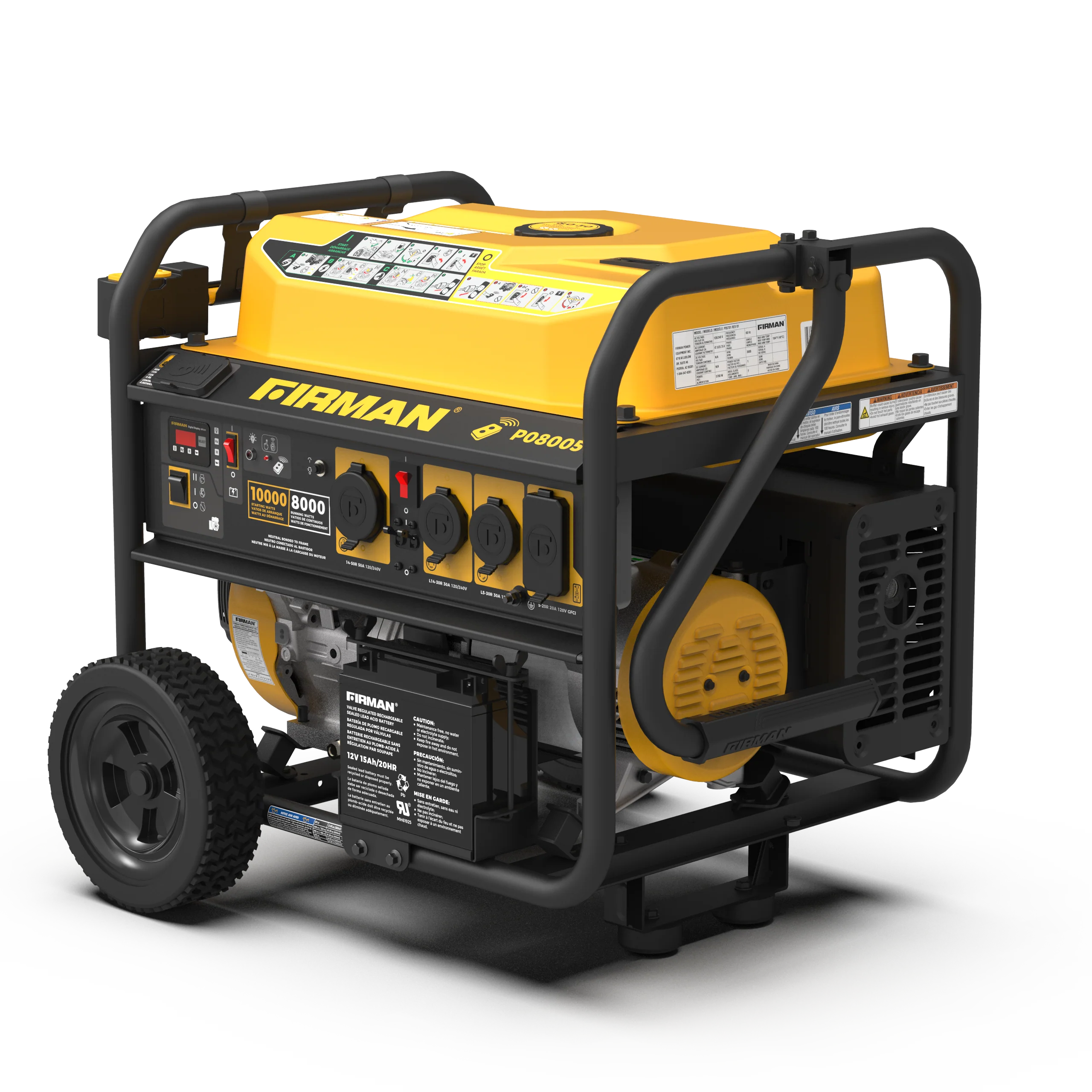 Gas Portable Generator 10000W Remote Start 120/240V - Image 12