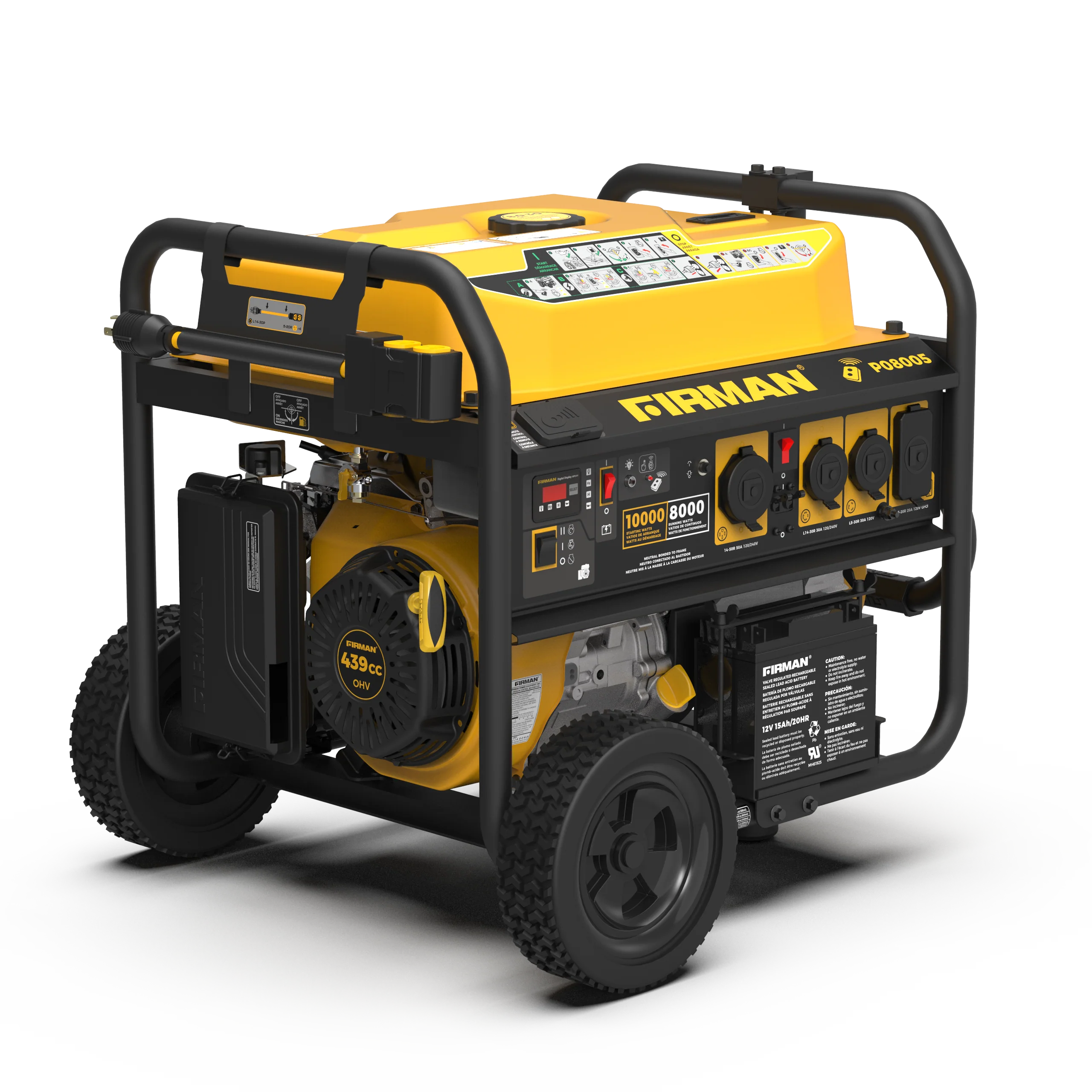 Gas Portable Generator 10000W Remote Start 120/240V - Image 14