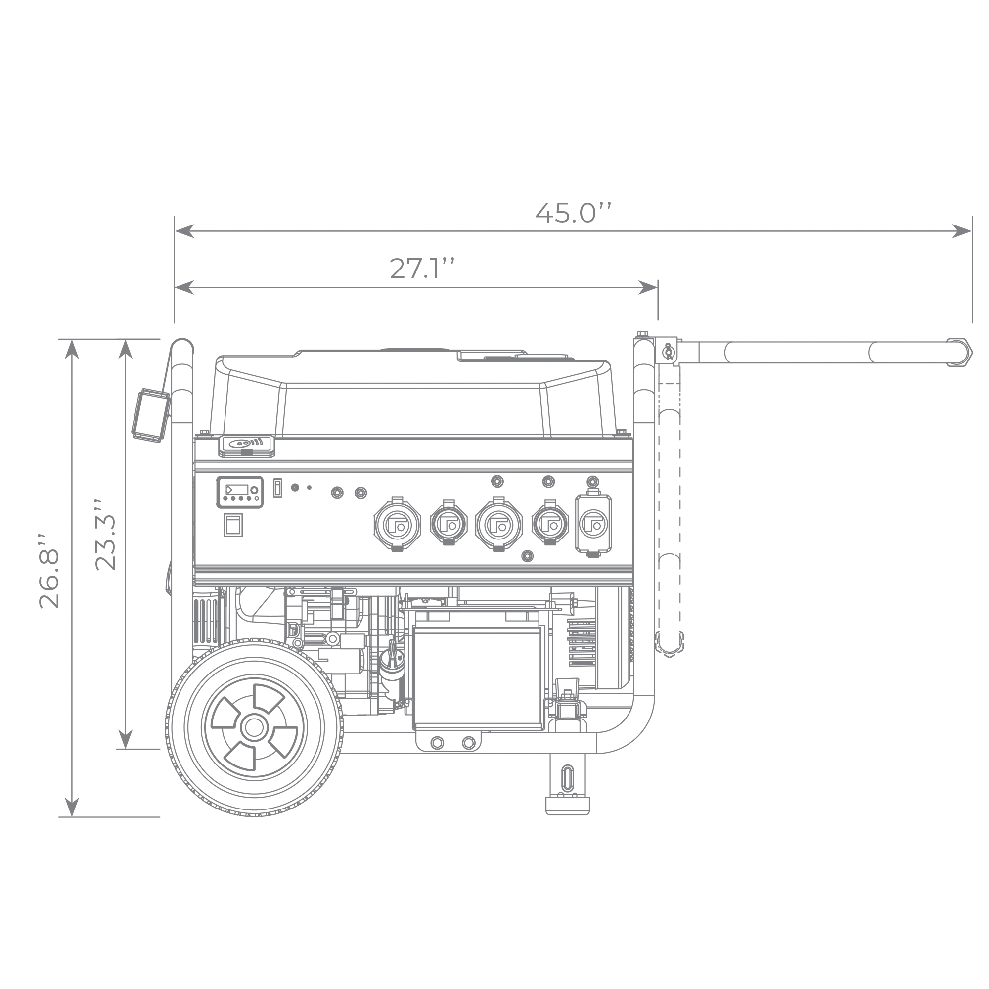 Gas Portable Generator 10000W Remote Start 120/240V - Image 16