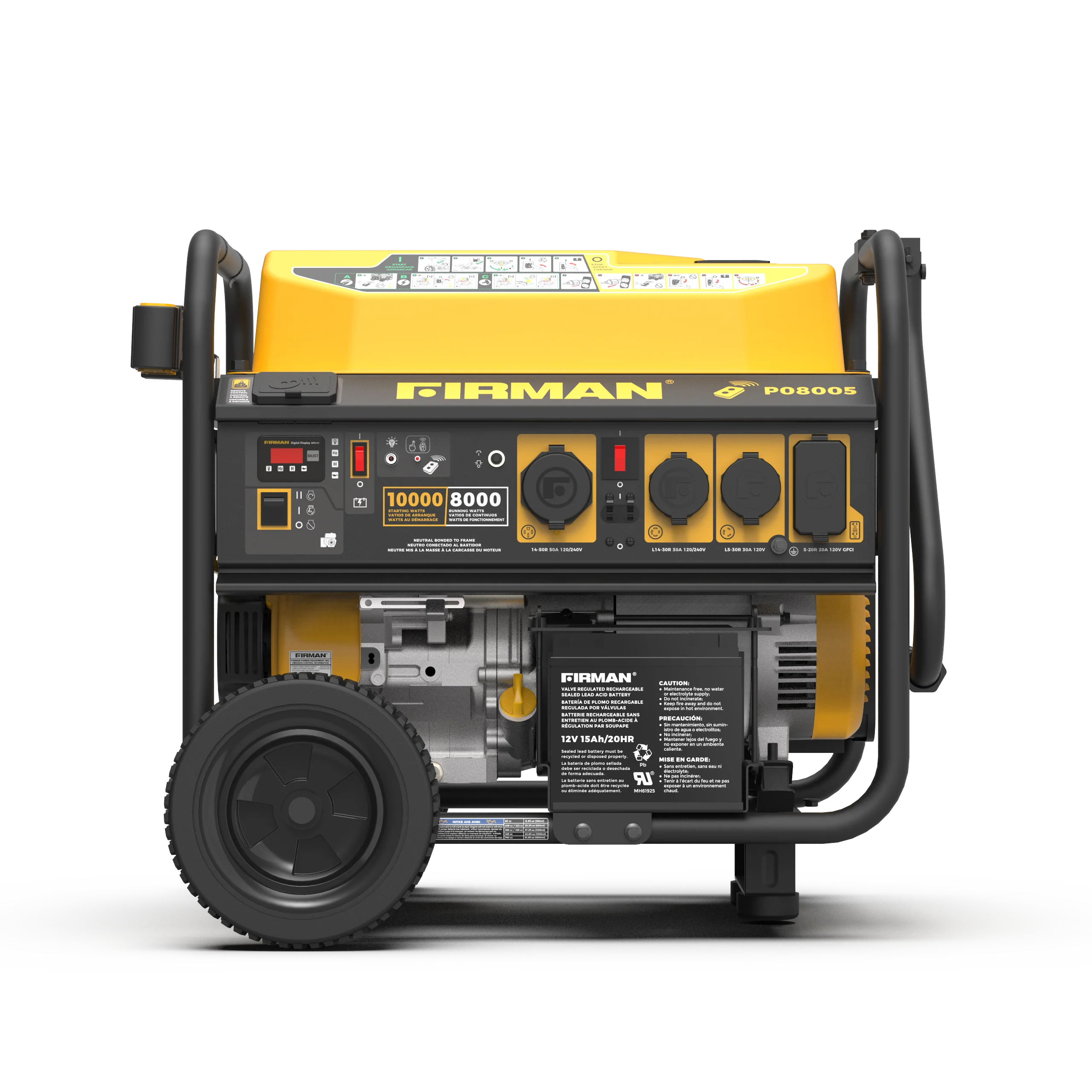 Gas Portable Generator 10000W Remote Start 120/240V - Image 5