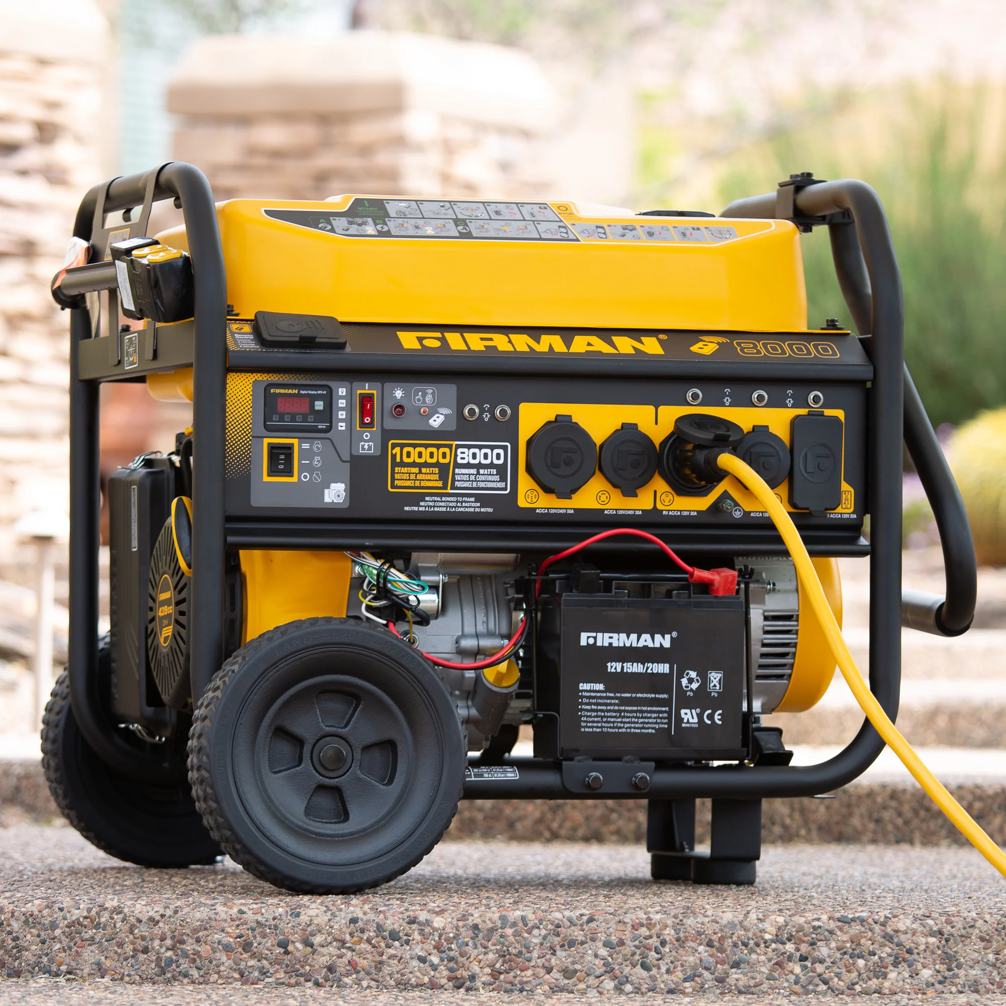 Gas Portable Generator 10000W Remote Start 120/240V - Image 9