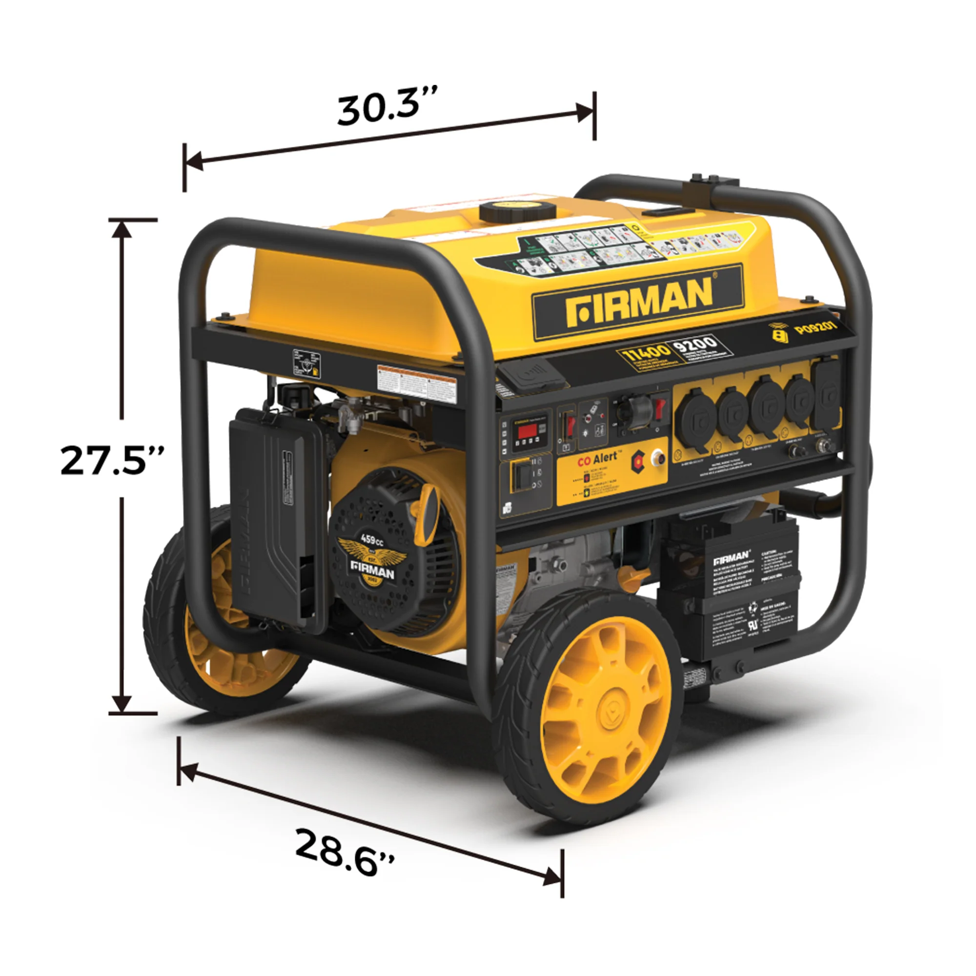 Gas Portable Generator 11400W Remote Start 120/240V with CO alert - Image 16