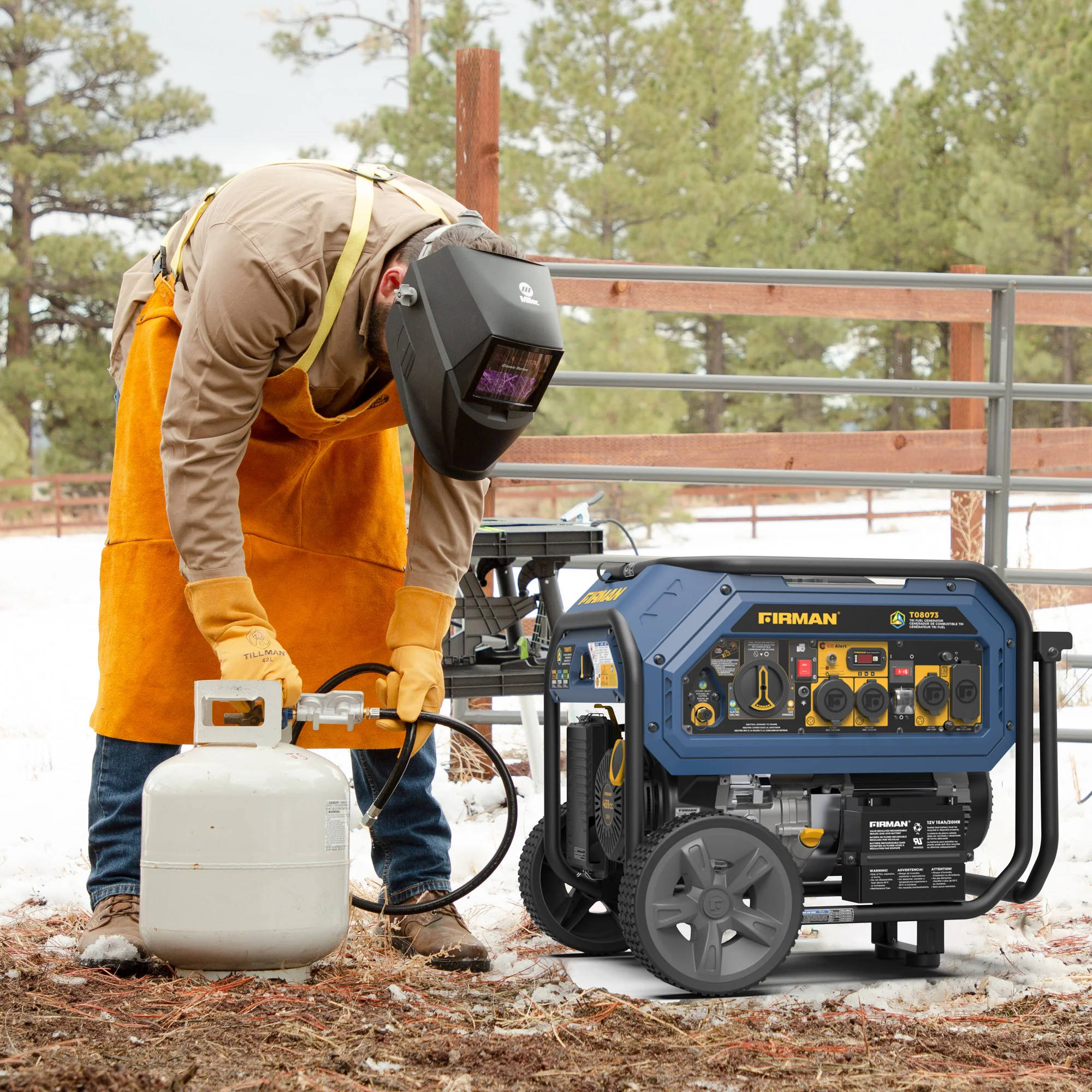 Tri Fuel Portable Generator 10000/8000W Electric Start With CO Alert - Image 11