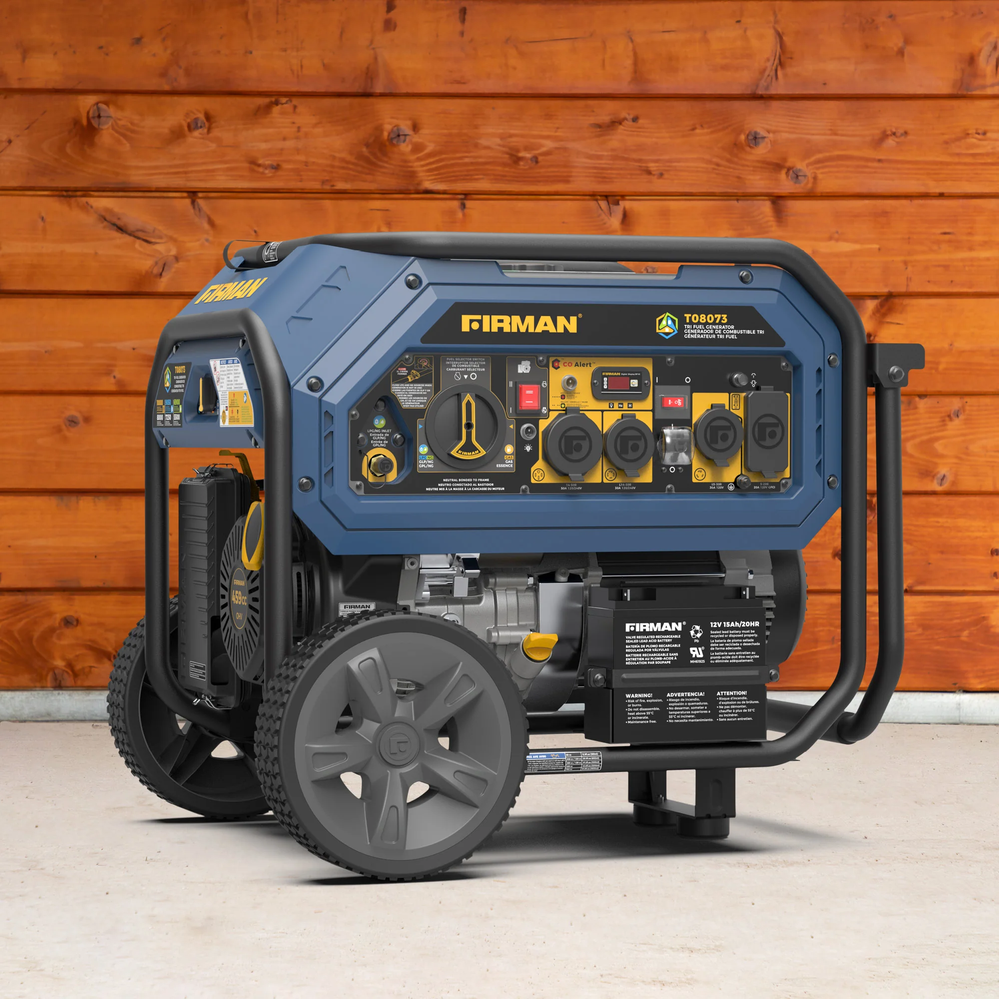 Tri Fuel Portable Generator 10000/8000W Electric Start With CO Alert - Image 12