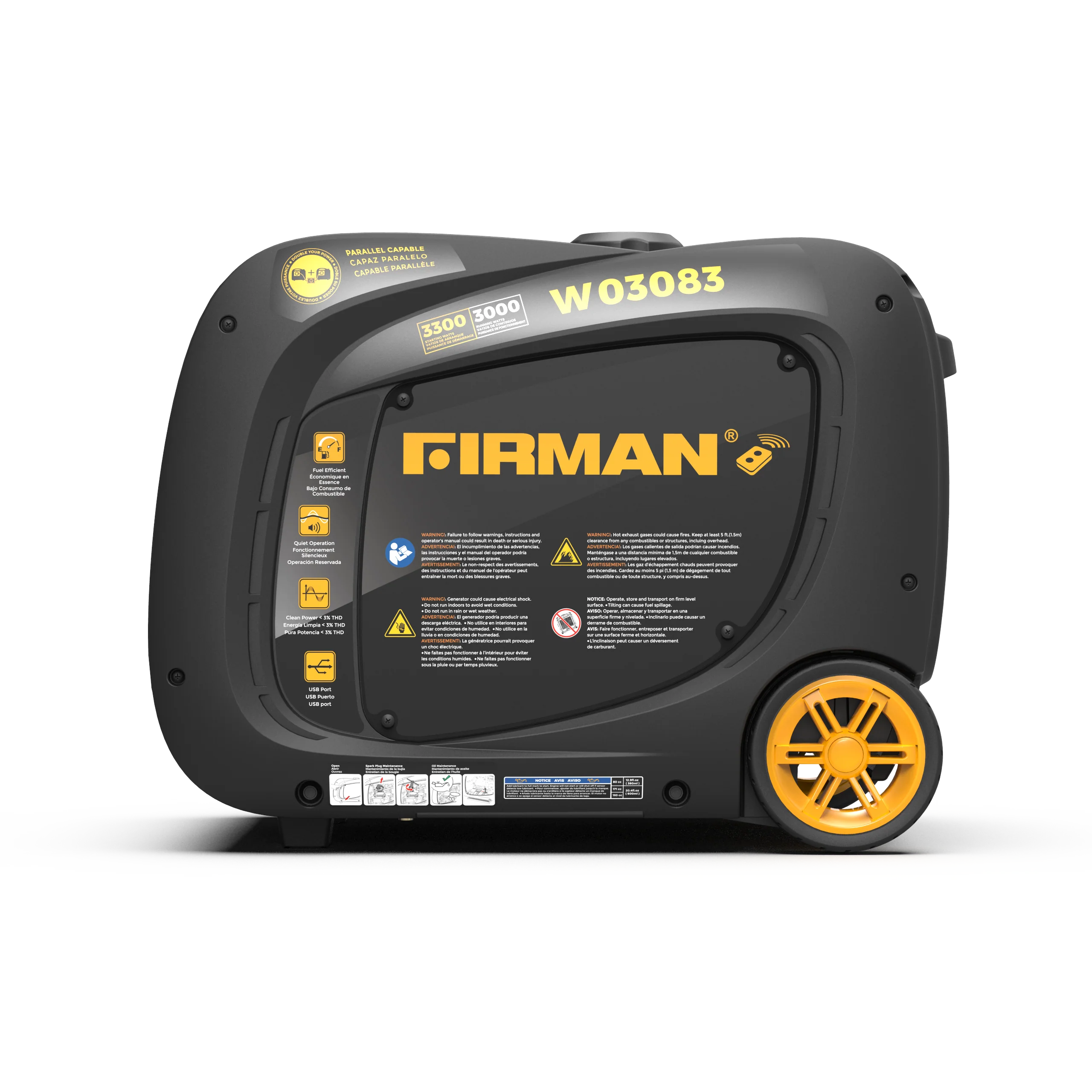 Inverter Gas Portable Generator 3300W Recoil Start - Image 11