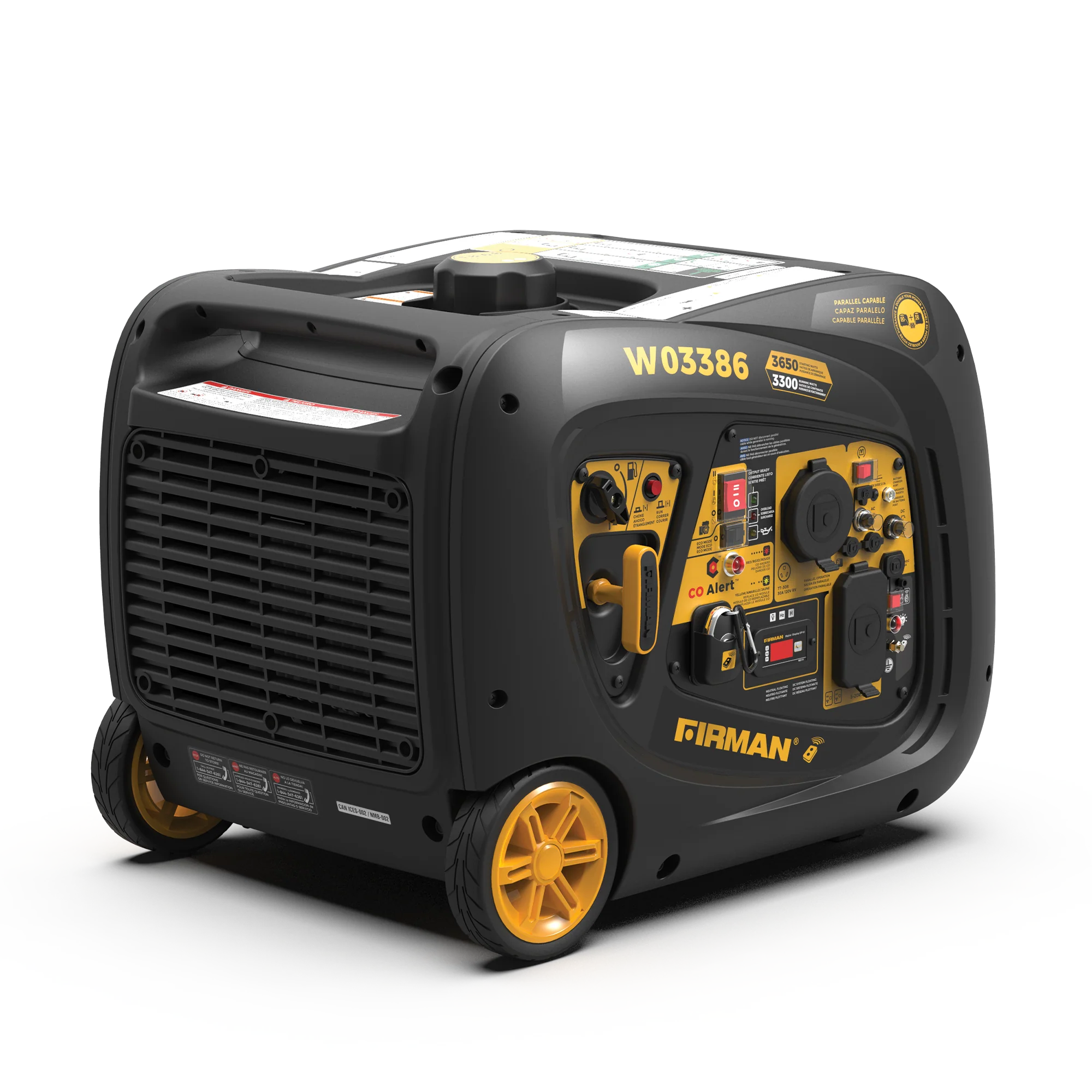 REFURBISHED Inverter Portable Generator 3650W Remote Start with CO ALERT - Image 12