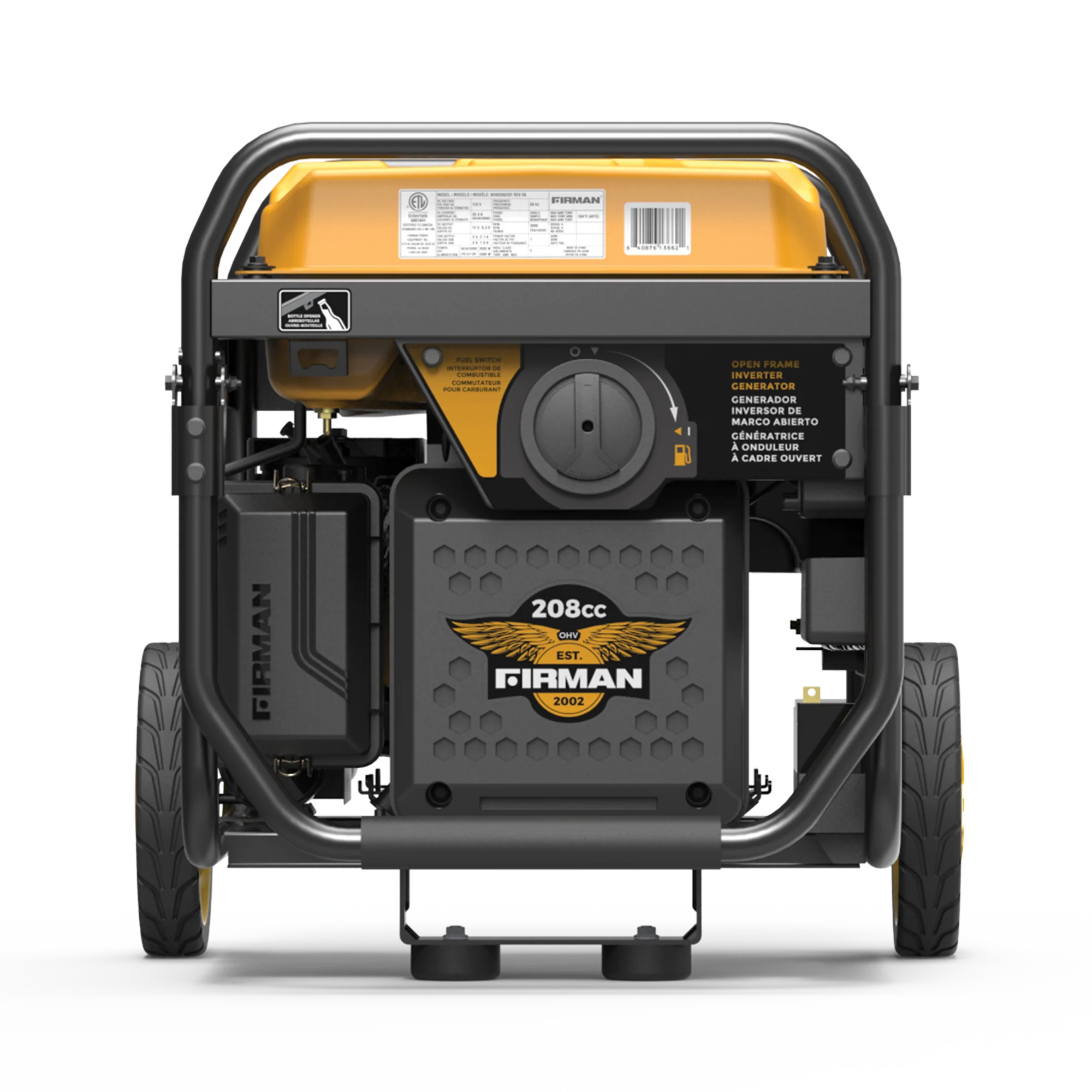 Inverter Open Frame Portable Generator 4500W Remote Start with CO Alert - Image 10