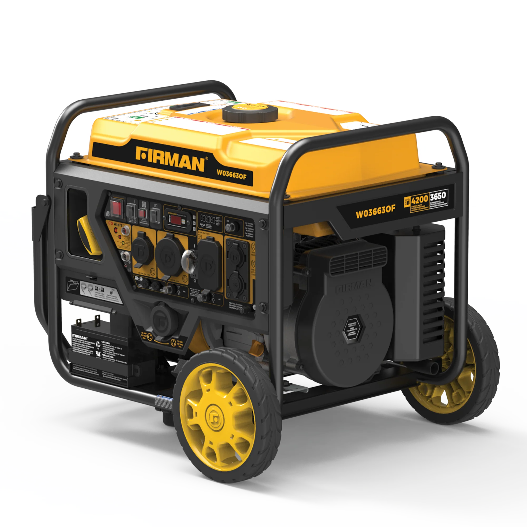 Inverter Open Frame Portable Generator 4500W Remote Start with CO Alert - Image 16