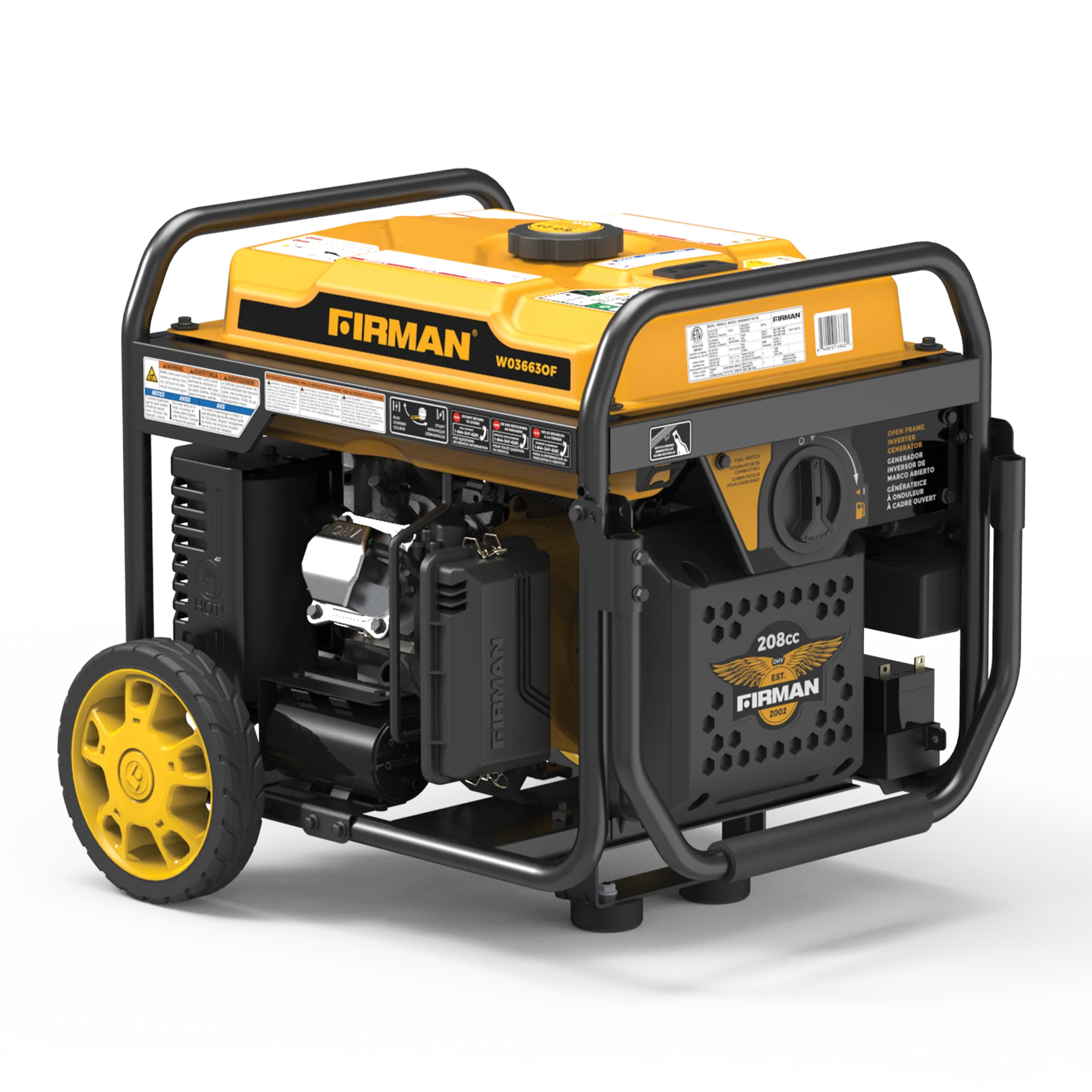 Inverter Open Frame Portable Generator 4500W Remote Start with CO Alert - Image 17