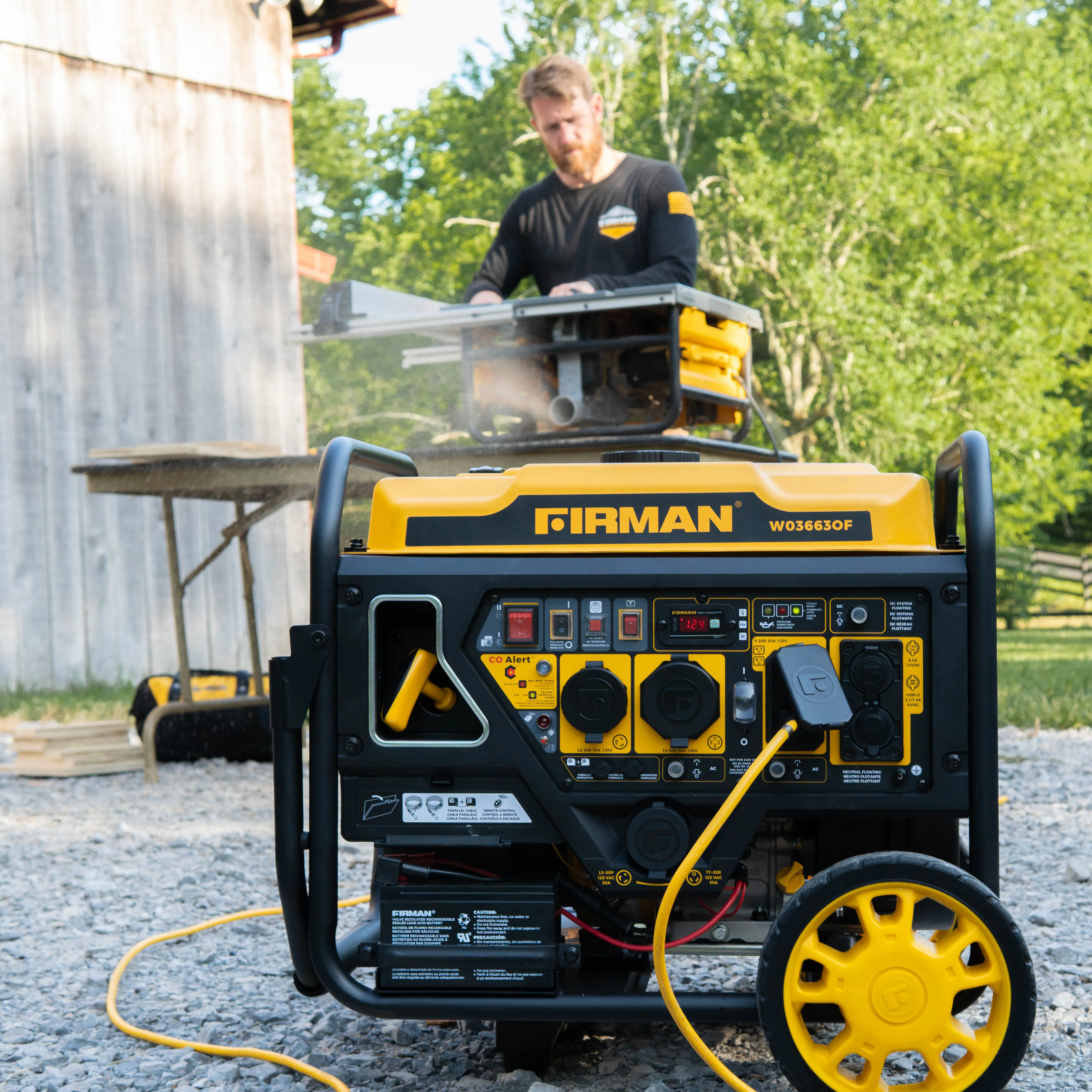Inverter Open Frame Portable Generator 4500W Remote Start with CO Alert - Image 5